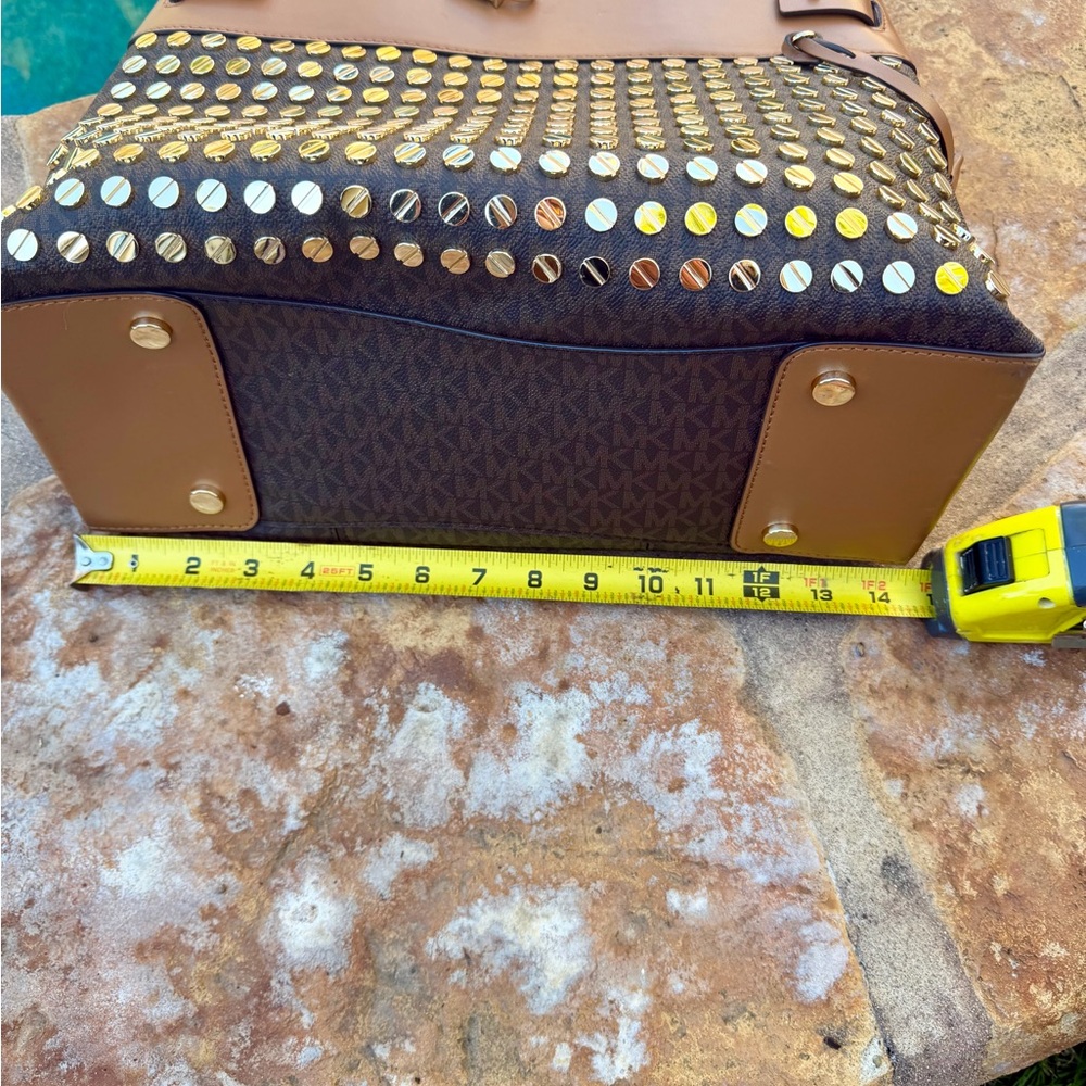 MICHAEL Michael Kors Brown Tote with Gold Accents - Picture 6 of 6